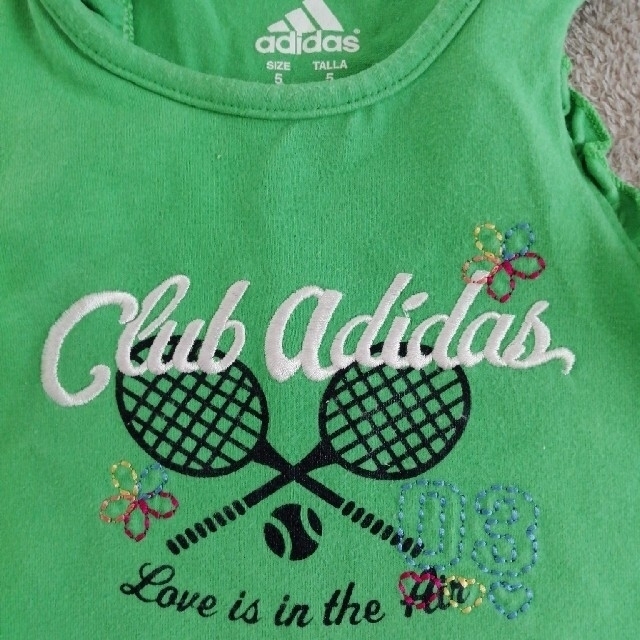 adidas(アディダス)のアディダスタンクトップ100〜110センチ キッズ/ベビー/マタニティのキッズ服女の子用(90cm~)(Tシャツ/カットソー)の商品写真