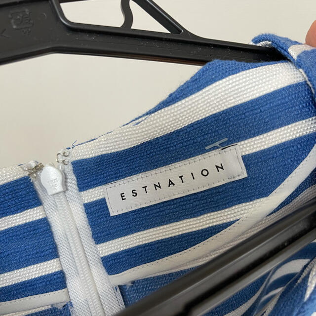 ESTNATION(エストネーション)の美品　エストネーション　ボーダー　トップス レディースのトップス(カットソー(半袖/袖なし))の商品写真