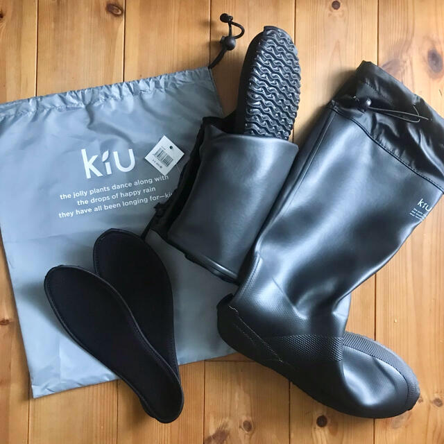 KiU(キウ)のkiu レインブーツ　Lサイズ レディースの靴/シューズ(レインブーツ/長靴)の商品写真