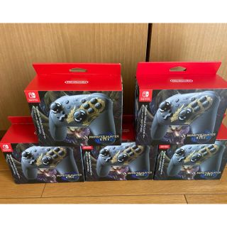 ニンテンドースイッチ(Nintendo Switch)の【新品】Switch Proコントローラー モンスターハンターライズ(家庭用ゲーム機本体)