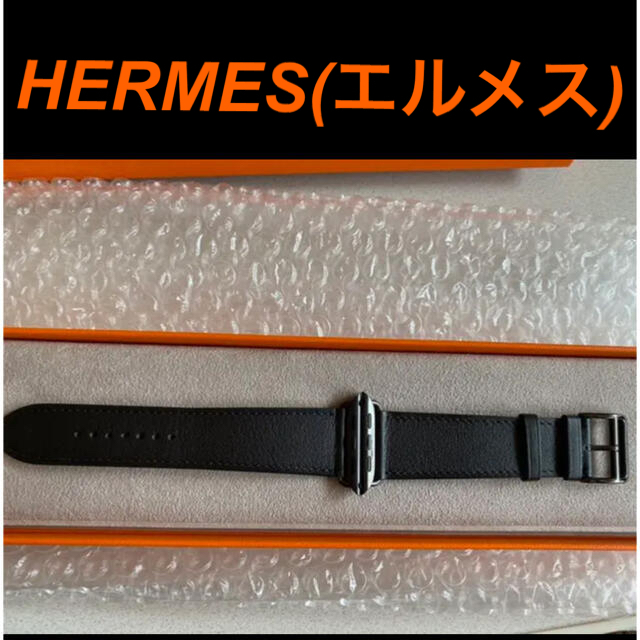 HERMES【ほぼ未使用】Apple Watch HERMES ブラックレザー【即日発送】