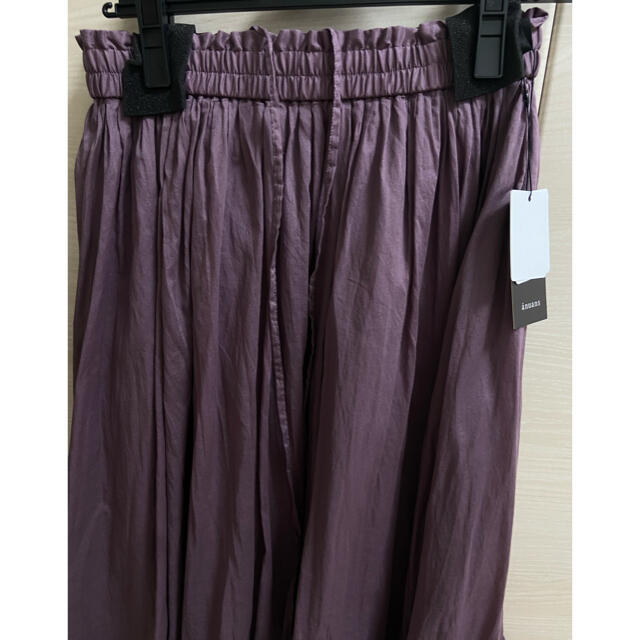 Noble(ノーブル)の【新品・タグ付】anuans コットンボイルティアードスカート パープル レディースのスカート(ロングスカート)の商品写真