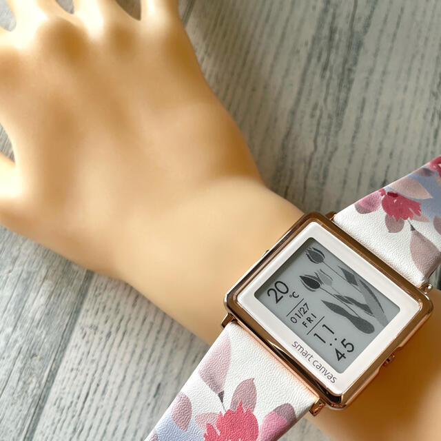 【動作OK】Smart Canvas 腕時計 フラワー 花 四季の花々
