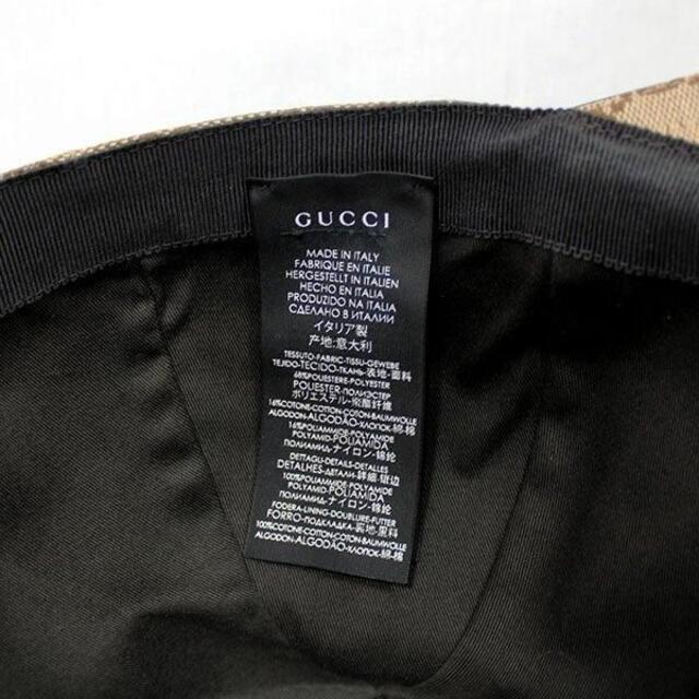Gucci XL 60 ベージュ J3621の通販 by J's shop｜グッチならラクマ - グッチ シェリーライン ベースボールキャップ 限定品定番