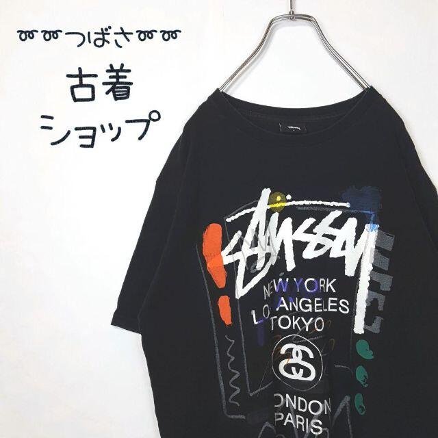 【超人気モデル】 STUSSY ワールドツアー デカロゴ 即完売 Tシャツのサムネイル