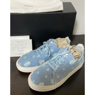 レペット(repetto)のレペット ダメージ加工デニムスニーカー 36 美品(スニーカー)