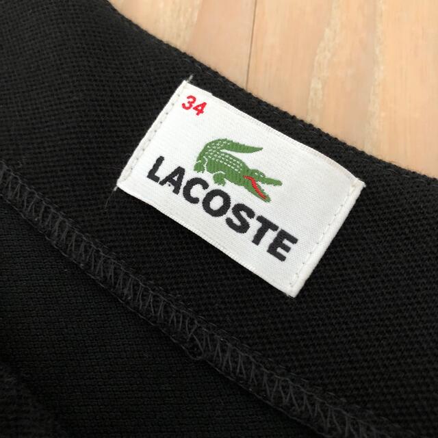 LACOSTE(ラコステ)の【美品】6/12のみ価格♪ラコステ ノースリーブワンピース 34サイズ 黒色 レディースのワンピース(ひざ丈ワンピース)の商品写真