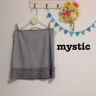 ミスティック(mystic)のmystic＊フリンジ付きスカート(ミニスカート)