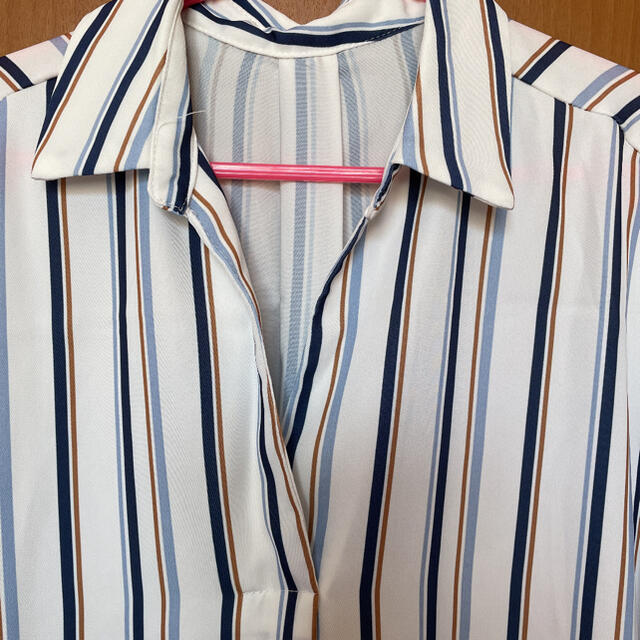 INGNI(イング)のINGNI ストライプ ドルマンスキッパーシャツ レディースのトップス(シャツ/ブラウス(半袖/袖なし))の商品写真