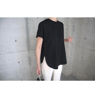 ドゥーズィエムクラス(DEUXIEME CLASSE)のella❤︎アシメトリーT ブラック(Tシャツ(半袖/袖なし))