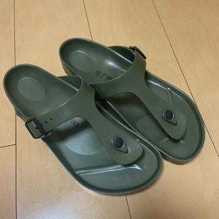 ビルケンシュトック(BIRKENSTOCK)のビルケンシュトック　カーキ　サイズ42(サンダル)