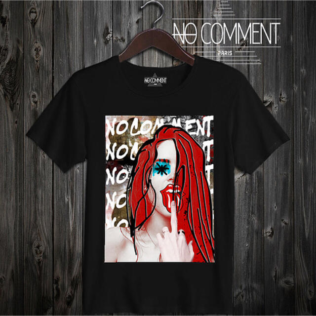 日本未入荷☆日本未上陸 NO COMMENT Paris Tshirt169cmXXLサイズ胸囲