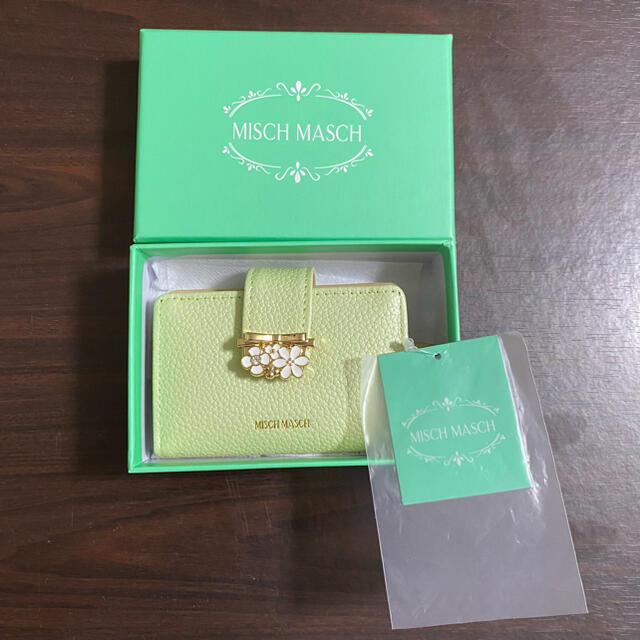 MISCH MASCH(ミッシュマッシュ)の【早い者勝ち！】MISCH MASCH  スライド式カードケース パステルミント レディースのファッション小物(名刺入れ/定期入れ)の商品写真