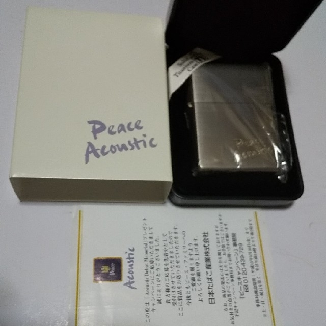 タバコグッズPeace Acoustic　懸賞品　solid titanium　ZIPPO