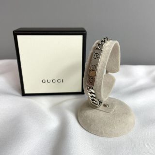 グッチ(Gucci)のGUCCI  グッチ　ゴースト　スカル　シルバー　チェーン　ブレスレット　925(ブレスレット)