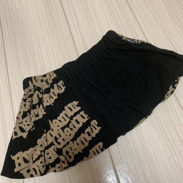 HYSTERIC MINI(ヒステリックミニ)のヒスミニ　ブラックスカート キッズ/ベビー/マタニティのベビー服(~85cm)(スカート)の商品写真