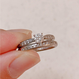 ティファニー(Tiffany & Co.)のD&D144 Pt900 ss 天然ダイヤモンドリング プラチナ エタニティ(リング(指輪))