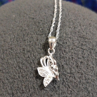 Silver 925 Italy Butterfly Necklace(ネックレス)