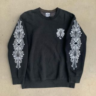 クロムハーツ(Chrome Hearts)のビンテージ クロムハーツ フローラルクロス ダガープリント スウェット ロンT(スウェット)