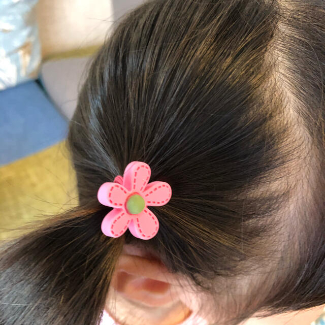 在庫処分　最終値下げ　ヘアゴム　お花　5種類　10個セット キッズ/ベビー/マタニティのこども用ファッション小物(その他)の商品写真