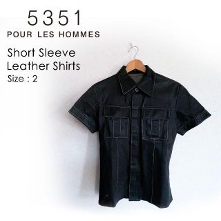 ゴーサンゴーイチプールオム(5351 POUR LES HOMMES)の5351 プールオム ショートスリーブ レザージャケット(レザージャケット)