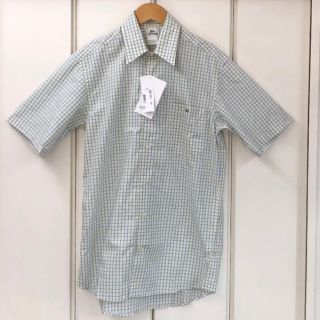 ラコステ(LACOSTE)の新品 LACOSTE 半袖 チェック ボタン シャツ(38/S)(シャツ)