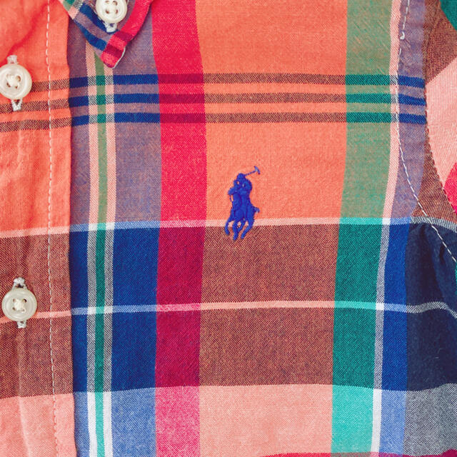 Ralph Lauren(ラルフローレン)のラルフローレン　ブラウス　チェックシャツ　12M 80cm キッズ/ベビー/マタニティのベビー服(~85cm)(シャツ/カットソー)の商品写真