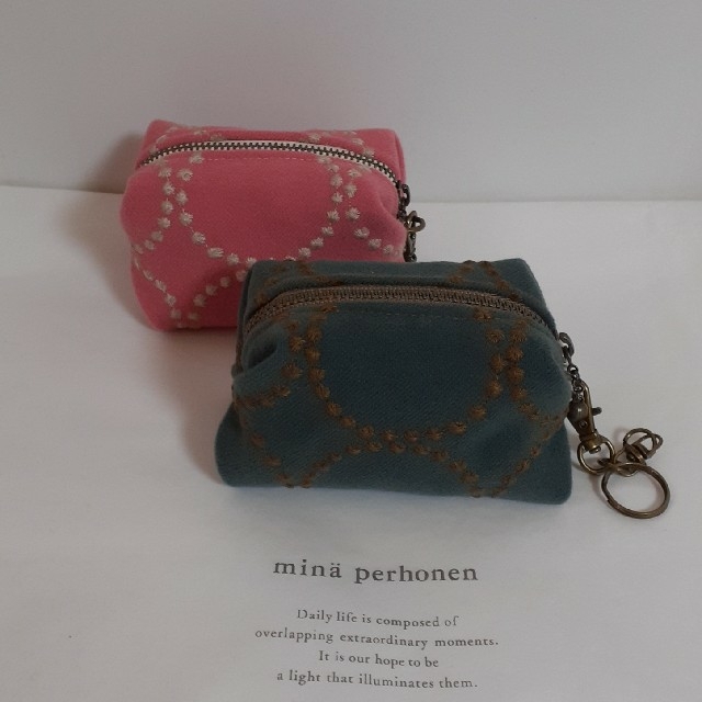 【2022A/W新作★送料無料】 mina 大きめ✨リップ、キーケース✨ タンバリン jueusa810❗dop - perhonen ポーチ