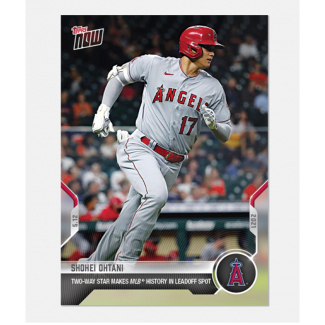 2021 topps now 大谷翔平 105年ぶり先発登板翌日に1番で出場の通販 by プロフィール必読so17toppsnow's