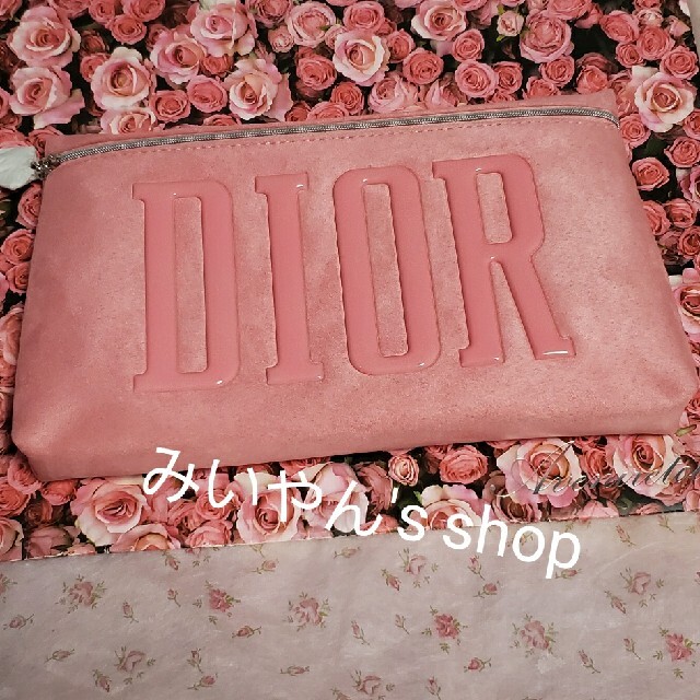 Dior(ディオール)のDior★ピンクポーチ★ノベルティ レディースのファッション小物(ポーチ)の商品写真