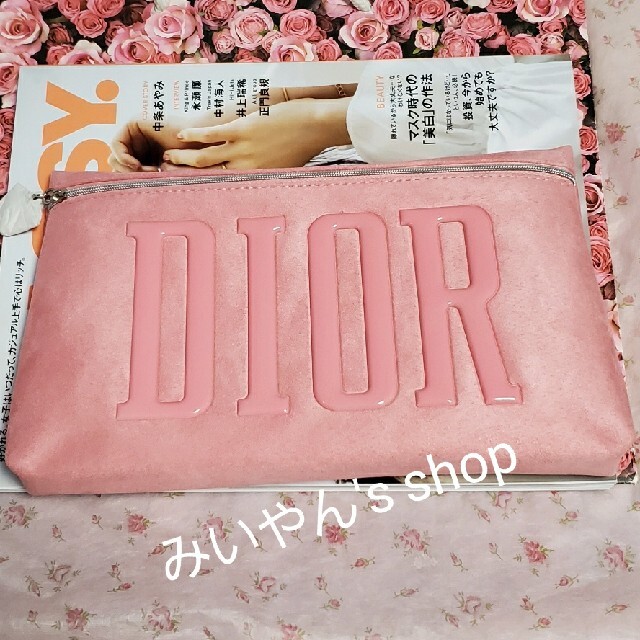 Dior(ディオール)のDior★ピンクポーチ★ノベルティ レディースのファッション小物(ポーチ)の商品写真