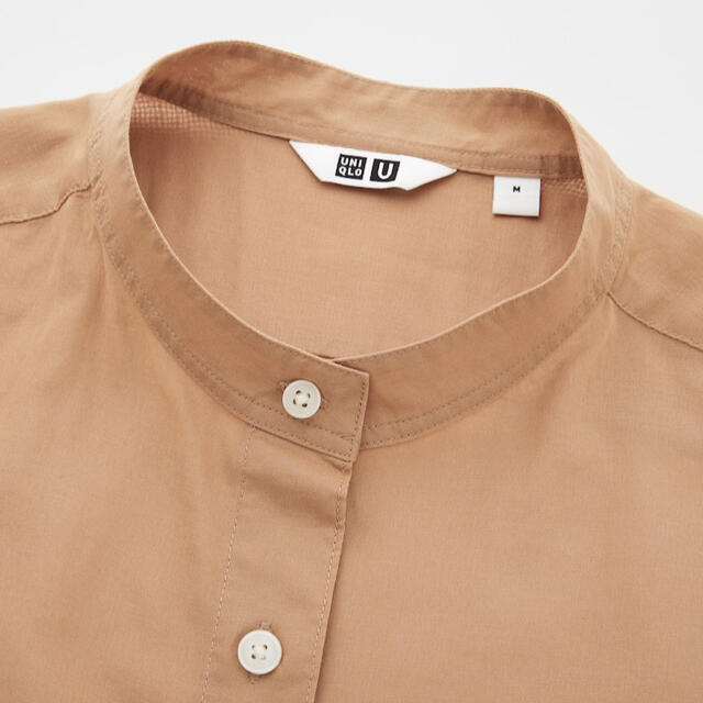 UNIQLO(ユニクロ)のUNIQLO シアーバンドカラーシャツ レディースのトップス(シャツ/ブラウス(長袖/七分))の商品写真