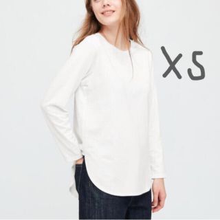 ユニクロ(UNIQLO)のユニクロ コットンロングシャツテールT(長袖)(Tシャツ(長袖/七分))