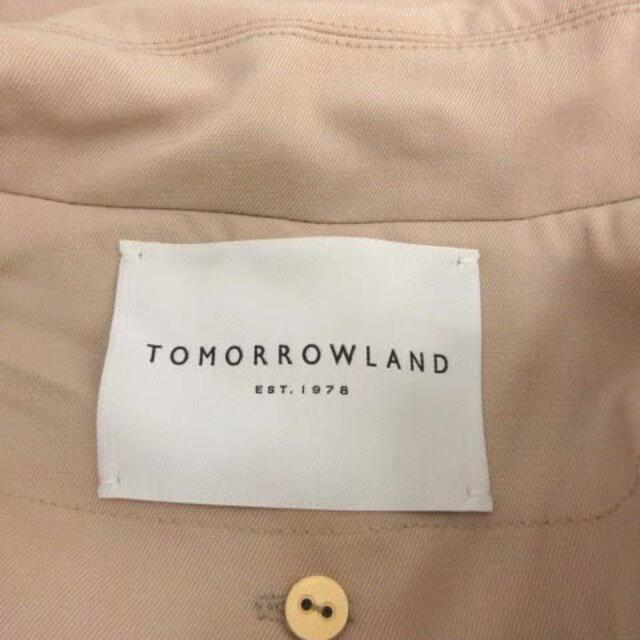 TOMORROWLAND(トゥモローランド)のトゥモローランド 20SS 36 S ウールギャバジン ガウンコート ベージュ レディースのジャケット/アウター(スプリングコート)の商品写真