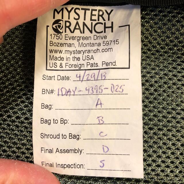 MYSTERY RANCH(ミステリーランチ)の【正規品】MYSTERYRANCH 1DAY ASSAULT ミステリーランチ メンズのバッグ(バッグパック/リュック)の商品写真