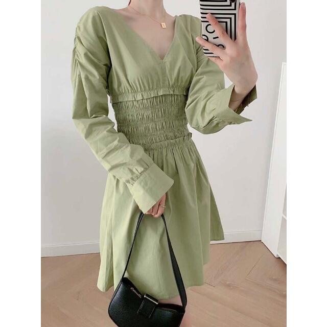 ZARA(ザラ)の💠6月新作🦋4479◆green グリーン ワンピース レディースのワンピース(ミニワンピース)の商品写真