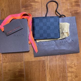 ルイヴィトン(LOUIS VUITTON)のダミエ　二つ折り財布(折り財布)