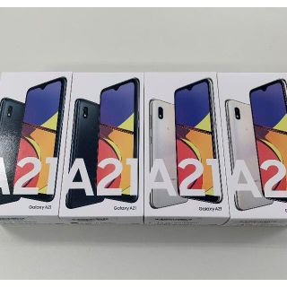 サムスン(SAMSUNG)の新品 Simフリー Galaxy A21 4台(スマートフォン本体)