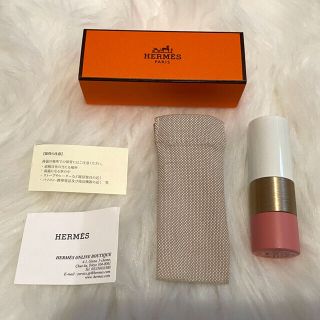 エルメス(Hermes)のローズ・エルメス リップ💄色付きバームஐ49番色ローズ・タンஐ付属品付き♡(リップケア/リップクリーム)