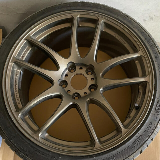 ③中古WORK EMOTION CR kiwami 18インチ 9.5J+30 自動車 自動車