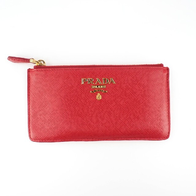 PRADA(プラダ)の【ほぼ新品】プラダ サフィアーノメタル カードケース　672 レディースのファッション小物(財布)の商品写真