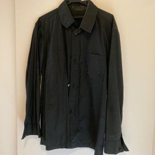 コムサコレクション(COMME ÇA COLLECTION)の☆格安☆ コムサコレクション ブラック長袖シャツ  Lサイズ(シャツ)