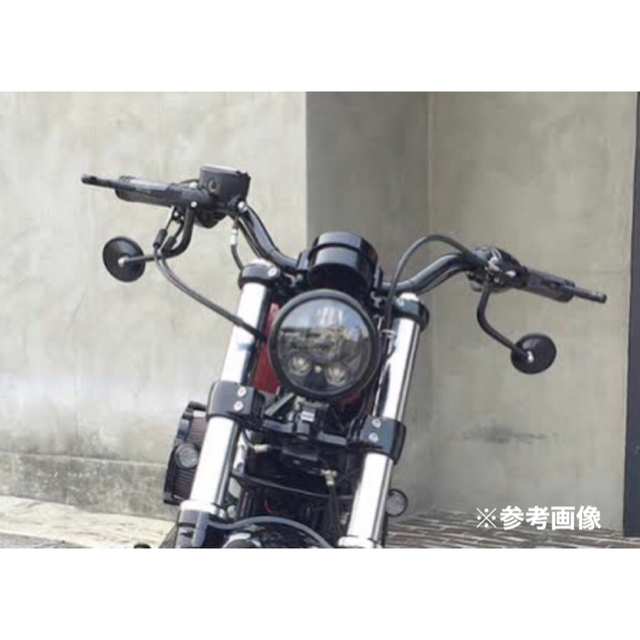 Harley Davidson(ハーレーダビッドソン)のハーレー ラウンドミラー　8mm 丸ミラー　ハーレーダビッドソン　シルバー 自動車/バイクのバイク(パーツ)の商品写真