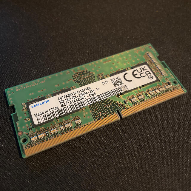 SAMSUNG 8GB DDR4 3200 ノート用