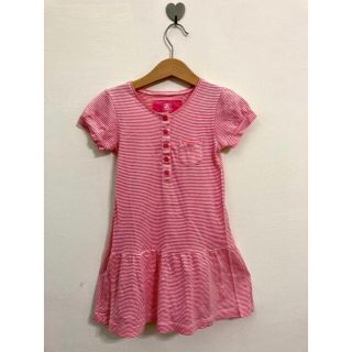 プチバトー(PETIT BATEAU)のプチバトー☆ボーダーワンピース 半袖 子供服　3ans (ワンピース)