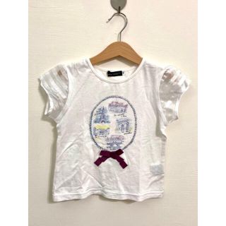 ベベ(BeBe)の美品☆BEBEベベ☆ティシャツTシャツ　半袖パフスリー半袖Tシャツ 120サイズ(Tシャツ/カットソー)