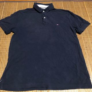 トミーヒルフィガー(TOMMY HILFIGER)のトミー　ポロシャツ　トップス　ネイビー(ポロシャツ)