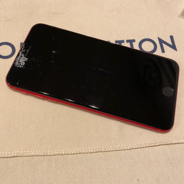 iPhone8 Plus 256GB Red SIMフリー 画面割れ