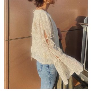 アズールバイマウジー(AZUL by moussy)のタグ付moussy レーストップス＊(シャツ/ブラウス(長袖/七分))