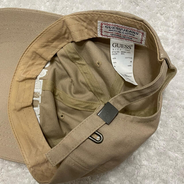 GUESS(ゲス)のGuess/ゲス GUESS LOGO CAP/ロゴ刺繍キャップ ベージュ レディースの帽子(キャップ)の商品写真